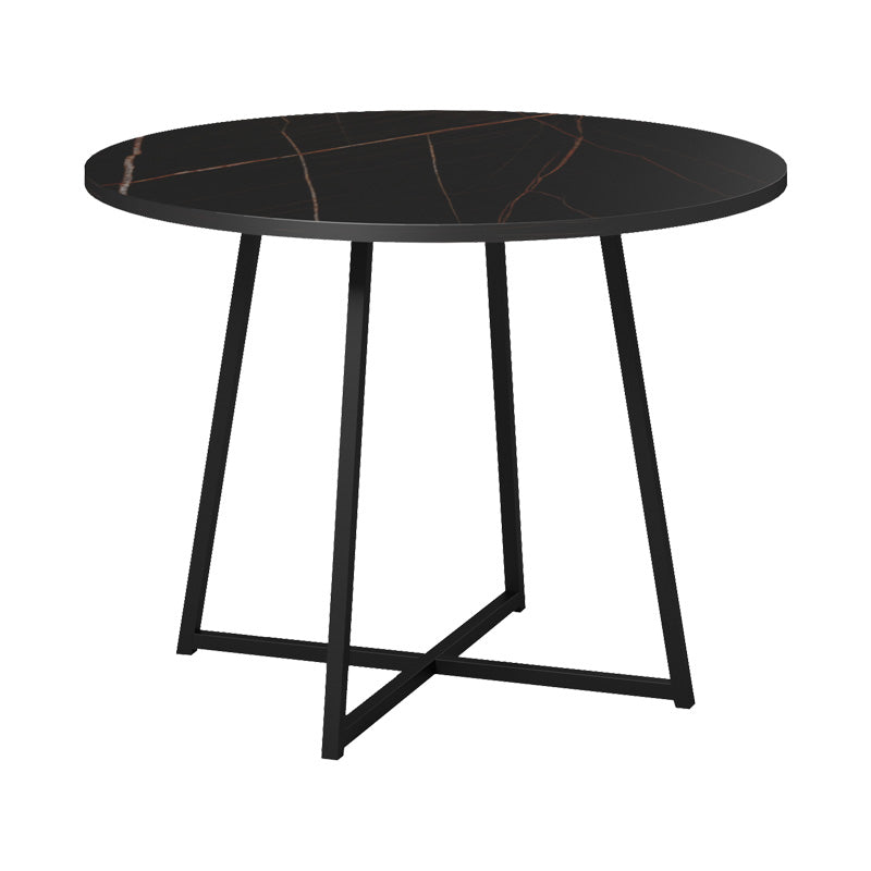 Masa de dining Sarah I, Marmura Neagra, Negre, 100x76 cm, imagine suplimentara