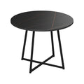 Masa de dining Sarah I, Marmura Neagra, Negre, 100x76 cm, detaliu produs
