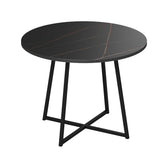Masa de dining Sarah I, Marmura Neagra, Negre, 100x76 cm, detaliu produs