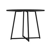 Masa de dining Sarah I, Marmura Neagra, Negre, 100x76 cm, foto produs