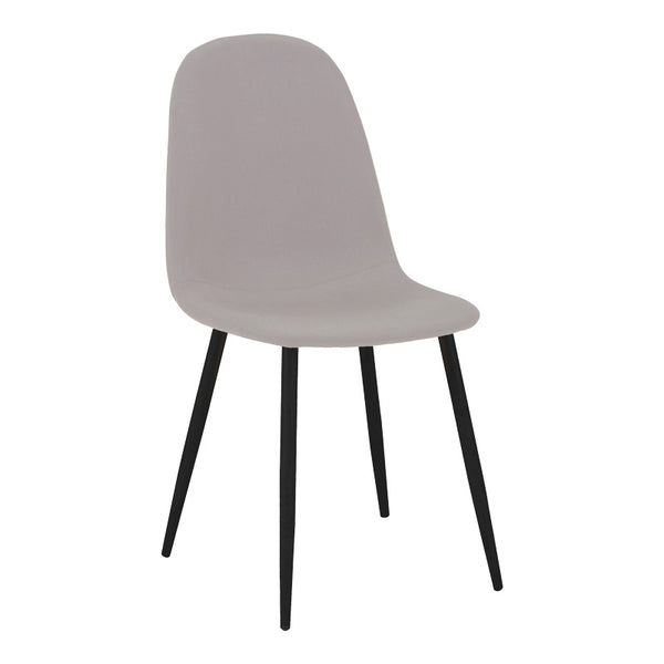 Masa de dining set 5 piese Bella-Balou, Negru-Gri, 120x73 cm
