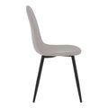 Masa de dining set 5 piese Bella-Balou, Negru-Gri, 120x73 cm, perspectiva suplimentara