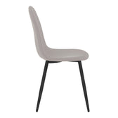 Masa de dining set 5 piese Bella-Balou, Negru-Gri, 120x73 cm, perspectiva suplimentara