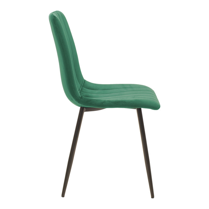 Masa de dining set Balou-Noor, negru-verde, D120x73 cm
