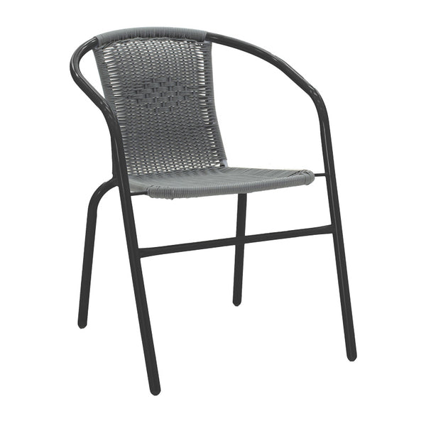 Masa de dining Vergo-Obbi din metal, negru, D60x70 cm