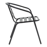 Masa de dining Vergo-Tade metalica, neagra, D60x70 cm