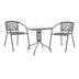 mobilier de gradina Masa de dining Watson-Lindaria, metal antracit-sticla, 70x70x70 cm