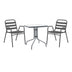 mobilier de gradina Masa de dining Watson-Sussie din metal-geam antracit 70x70x70 cm