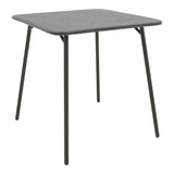 Masa de exterior Moraja, 70x70x73 cm - Negru