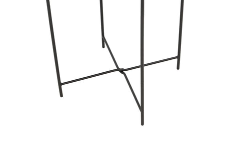 Masa de gradina Caius, Negru, 46x46x52 cm