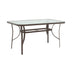 mobilier de gradina Masa de gradina Ensure – Blat sticla Waterwave 5 mm & alb, 120×70×70 cm