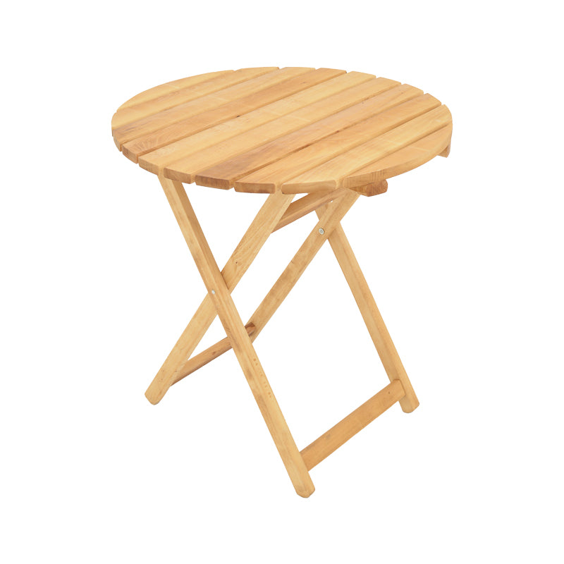 Masa de gradina Letna din lemn de fag solid, Natural, 60x60x74 cm, perspectiva suplimentara