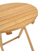 Masa de gradina Letna din lemn de fag solid, Natural, 60x60x74 cm, foto produs