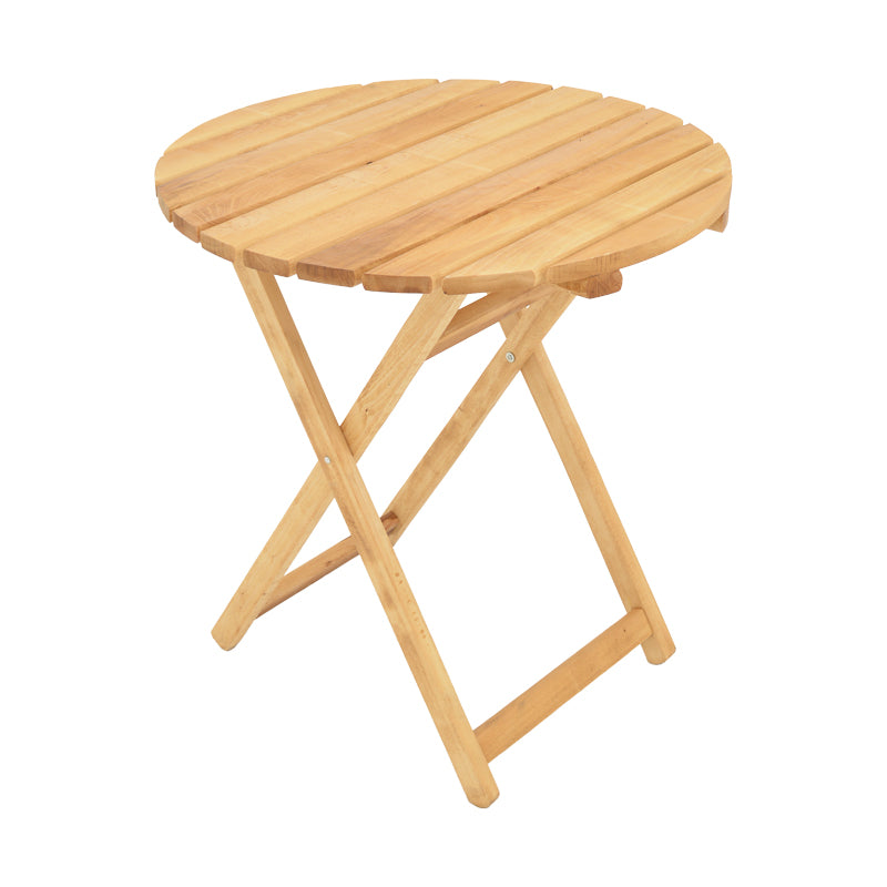Masa de gradina Letna din lemn de fag solid, Natural, 70x70x75 cm, perspectiva suplimentara