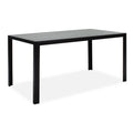 mobilier de gradina Masa de Gradina Nares Negru - Gri Inchis 140x80x72 cm
