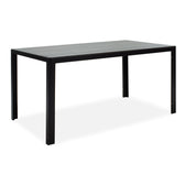 mobilier de gradina Masa de Gradina Nares Negru - Gri Inchis 140x80x72 cm