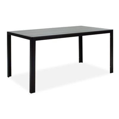 mobilier de gradina Masa de Gradina Nares Negru - Gri Inchis 140x80x72 cm
