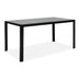 mobilier de gradina Masa de Gradina Nares Negru - Gri Inchis 140x80x72 cm