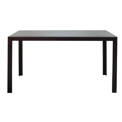 Masa de Gradina Nares, Negru - Gri Inchis, 140x80x72 cm, imagine suplimentara