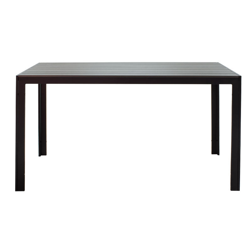 Masa de Gradina Nares, Negru - Gri Inchis, 140x80x72 cm, imagine suplimentara