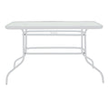 Masa de Gradina Valor, Alb, 120x70x70 cm, imagine suplimentara