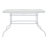Masa de Gradina Valor, Alb, 120x70x70 cm, imagine suplimentara