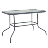 Masa de gradina Valor, Maro - Gri inchis, 110x60x70 cm - Gri inchis