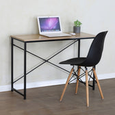 Masa de lucru Bailon, Stejar cu metal, negru, 100x40x70 cm, imagine suplimentara