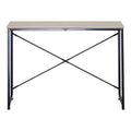 Masa de lucru Bailon, Stejar cu metal, negru, 100x40x70 cm, detaliu produs