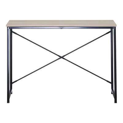 Masa de lucru Bailon, Stejar cu metal, negru, 100x40x70 cm, detaliu produs
