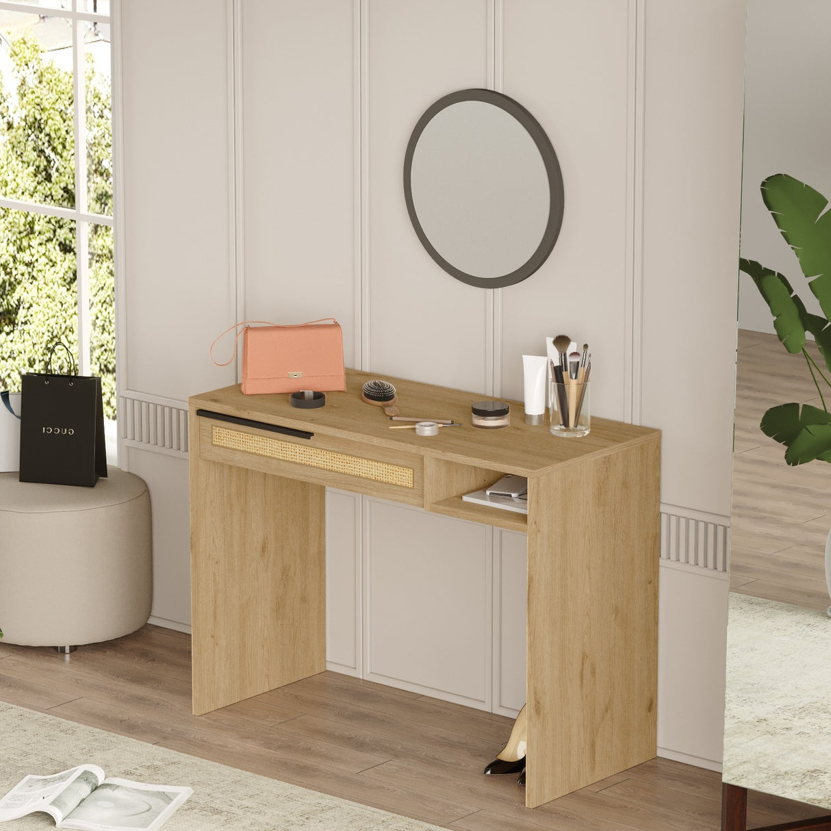 Masa de machiaj On18 Locelso, nuc - alb, 45x180 cm - Walnut
Oak