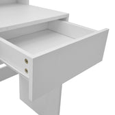 Masa de machiaj Virna, MDF, Alb, 80x40x145 cm, imagine produs 7