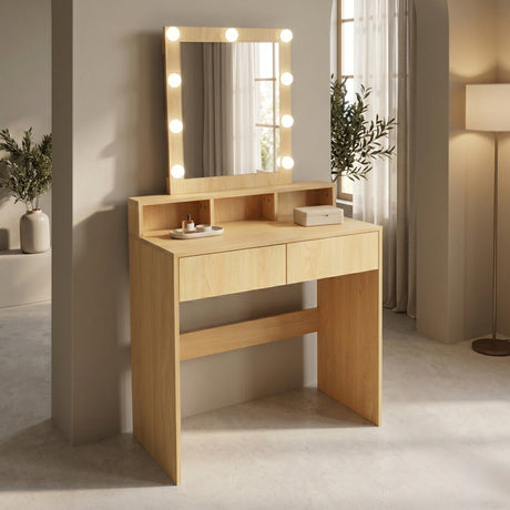 Masa de machiaj Virna, MDF, 80x40x145 cm