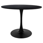 Masa de sufragerie Balou I-Caron Un set de 5, negru-Natural, 120x75 cm, perspectiva suplimentara