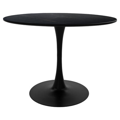 Masa de sufragerie Balou I-Caron Un set de 5, negru-Natural, 120x75 cm, perspectiva suplimentara