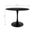 Masa de sufragerie Balou I-Caron Un set de 5, negru-Natural, 120x75 cm, foto produs 7