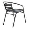 Masă de sufragerie cu funcție de dining Valor-Tade, Set 5 piese, Metal negru-Glas, 110x60x70 cm, detaliu produs