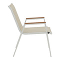 Masa de sufragerie Kliton - Azelie set de 3 aluminiu, alb, 80x80x74 cm, perspectiva suplimentara