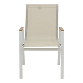 Masa de sufragerie Kliton - Azelie set de 3 aluminiu, alb, 80x80x74 cm, foto produs