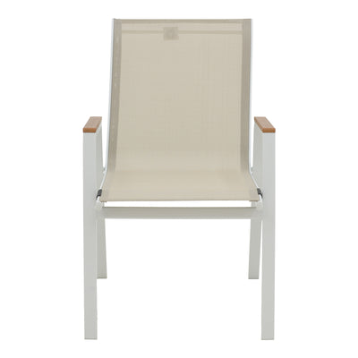 Masa de sufragerie Kliton - Azelie set de 3 aluminiu, alb, 80x80x74 cm, foto produs