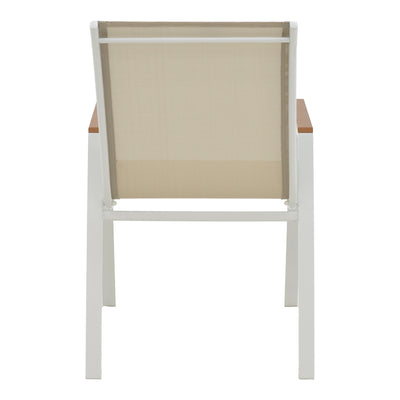 Masa de sufragerie Kliton - Azelie set de 3 aluminiu, alb, 80x80x74 cm, foto produs 6