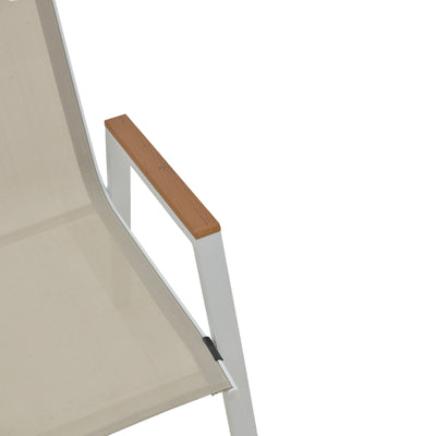 Masa de sufragerie Kliton - Azelie set de 3 aluminiu, alb, 80x80x74 cm, foto produs 8