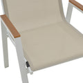 Masa de sufragerie Kliton - Azelie set de 3 aluminiu, alb, 80x80x74 cm, foto produs 9