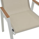 Masa de sufragerie Kliton - Azelie set de 5 aluminiu, alb, 80x80x74 cm, foto produs 9