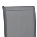 Masa de sufragerie Nares-Azelie C set 5 aluminiu antracit si textilena cu placaj, Natural, 140x80x72 cm, foto produs 7