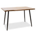 Masa de sufragerie neve MDF nuc - picioare metalice negre 120x80x75cm
