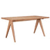 Masa de sufragerie Winslow rubberwood nuc deschis 160x85x75 cm