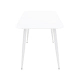 Masă Aluminiu Vista, Aluminiu, Antracit, 120x70x72 cm - WHITE