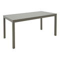 mobilier de gradina Masa din aluminiu Kliton, Champagne, Aluminiu, 150x80x74 cm