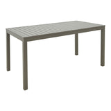 Masa din aluminiu Kliton, Aluminiu, Champagne, 150x80x74 cm
